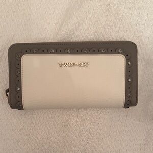 NEW Twin-Set Women's White and Grey Wallet